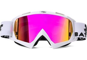 Motorcrossbril Wit Lila Unisex Small - 46% Korting