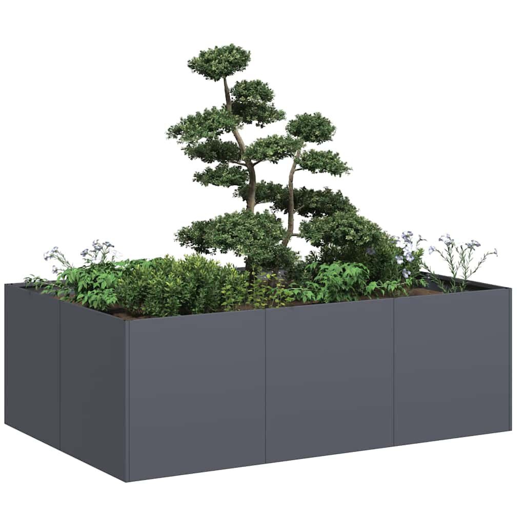 Plantenbak Staal Antraciet 120x80x40 cm - 53% Korting
