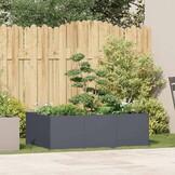 Plantenbak Staal Antraciet 120x80x40 cm - 53% Korting