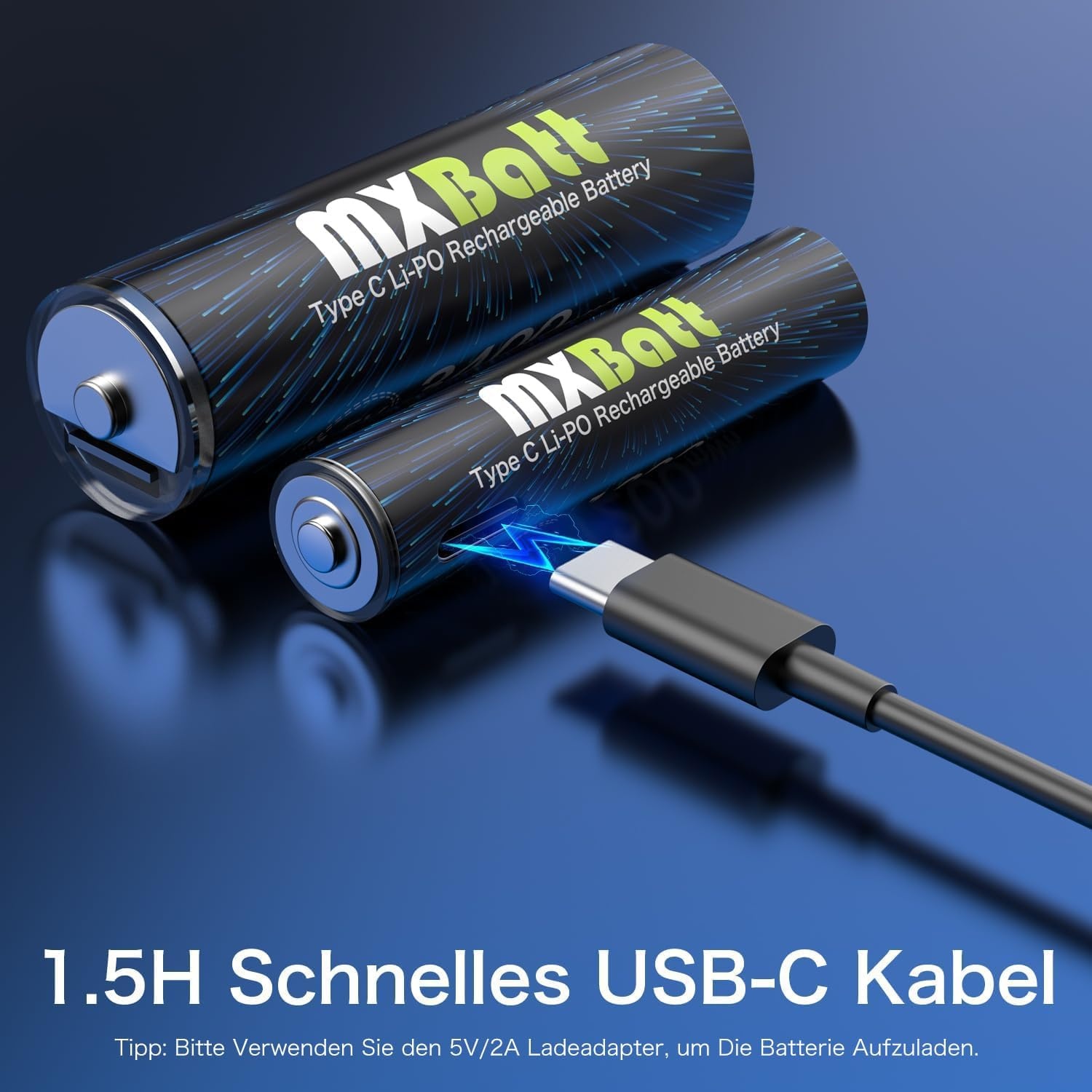 Oplaadbare AA & AAA Batterijen 1.5V met USB-C | 12 Stuks | 34% Korting