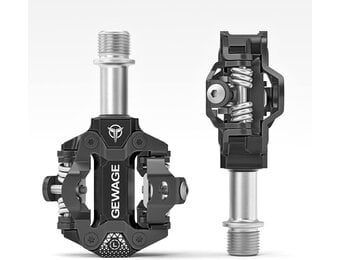 GEWAGE MTB Klikpedalen - Zwart - SPD Compatibel - 32% Korting