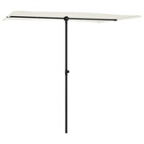 Parasol Zandwit met Aluminium Paal - 33% Korting!