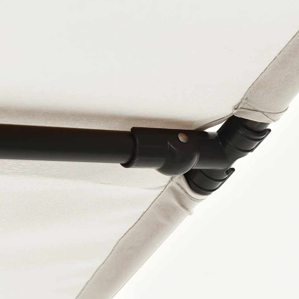 Parasol Zandwit met Aluminium Paal - 33% Korting!