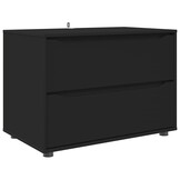 vidaXL Opbergkast 80 x 48 x 57 cm Bewerkt hout Zwart