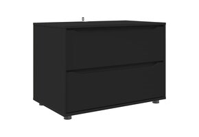 VidaXL Zwarte Opbergkast 80x48x57 cm - 67% Korting