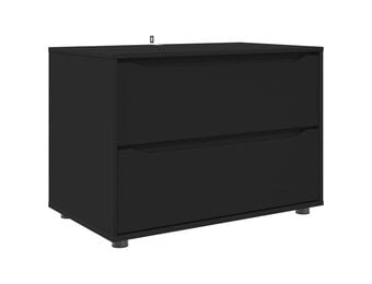vidaXL Opbergkast 80 x 48 x 57 cm Bewerkt hout Zwart