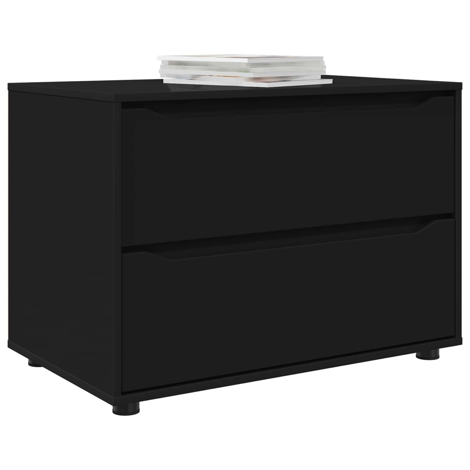 vidaXL Opbergkast 80 x 48 x 57 cm Bewerkt hout Zwart
