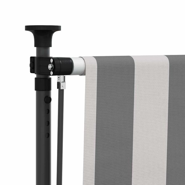 Rolgordijn Buiten Antraciet/Wit 200x270 cm - 34% Korting