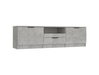 Tv-meubel 140x35x40 cm Bewerkt Hout Betongrijs - 34% Korting