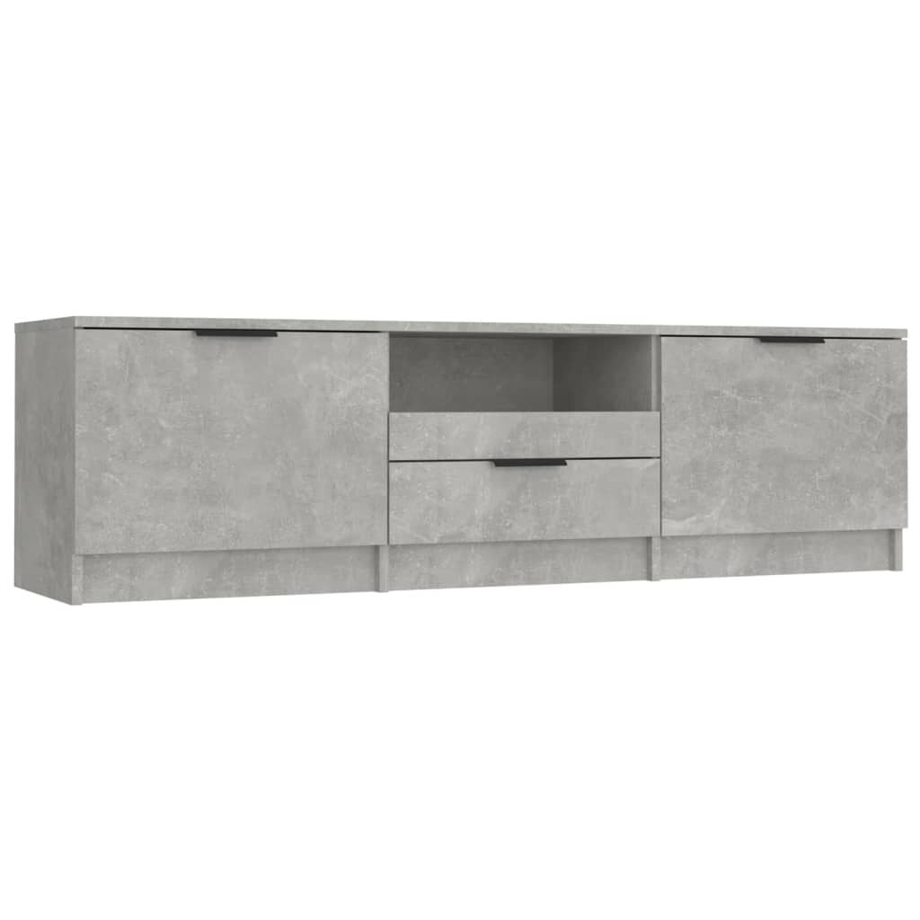 Tv-meubel 140x35x40 cm Bewerkt Hout Betongrijs - 34% Korting