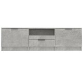 Tv-meubel 140x35x40 cm Bewerkt Hout Betongrijs - 34% Korting