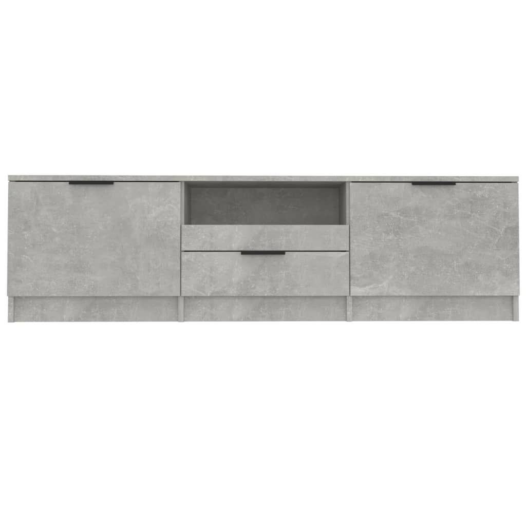 Tv-meubel 140x35x40 cm Bewerkt Hout Betongrijs - 34% Korting