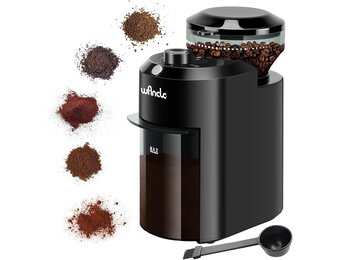 Elektrische Koffiemolen - 28 standen - Zwart - 32% Korting