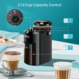 Elektrische Koffiemolen - 28 standen - Zwart - 32% Korting