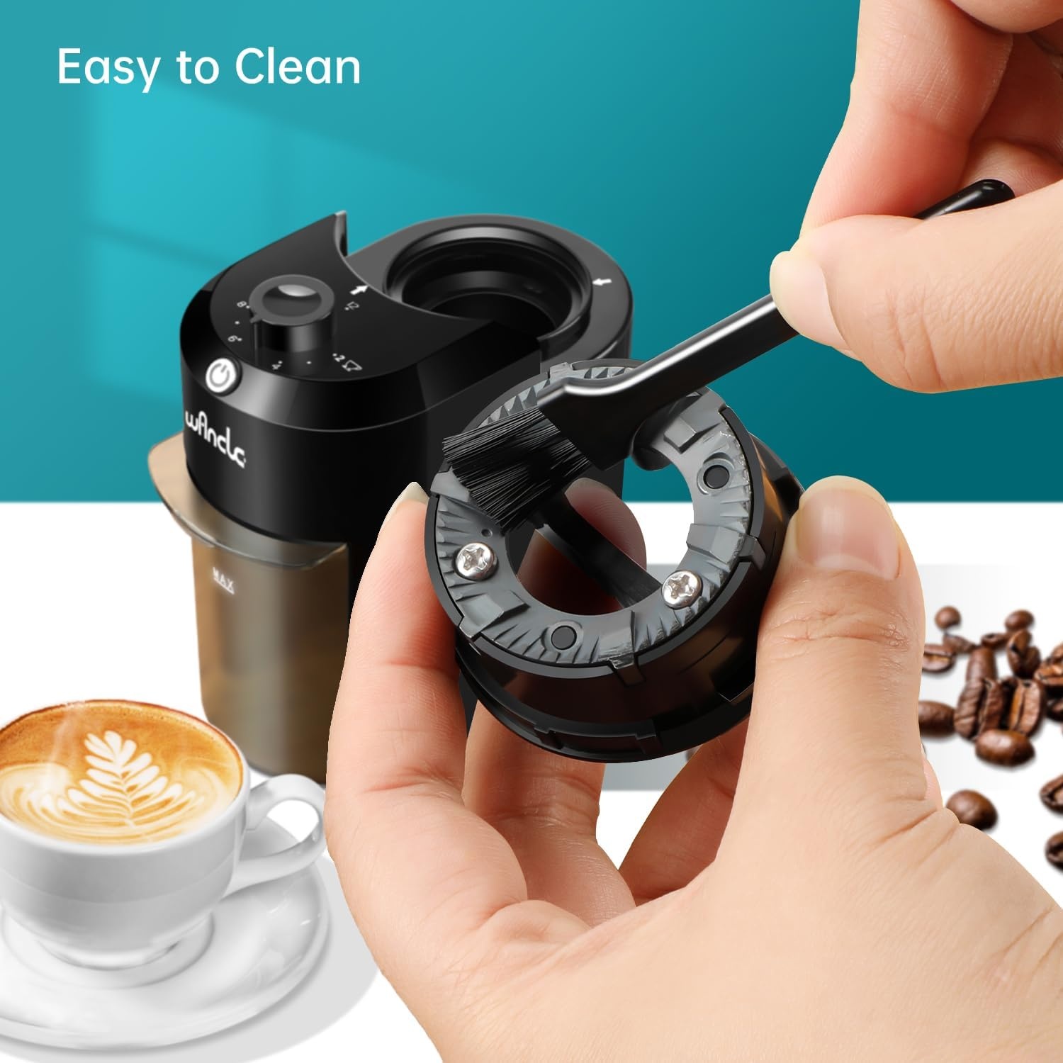 Elektrische Koffiemolen - 28 standen - Zwart - 32% Korting