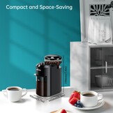 Elektrische Koffiemolen - 28 standen - Zwart - 32% Korting