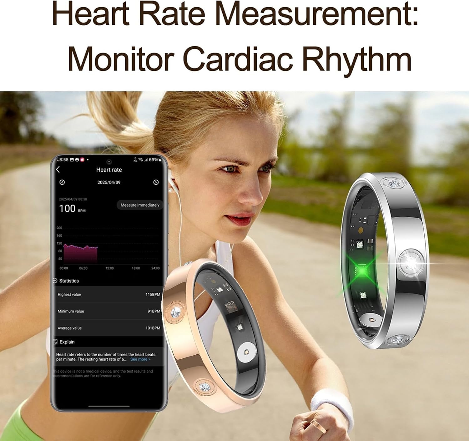 Smart Ring Activity Tracker Zilver - 28% Korting!