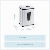 Papierversnipperaar P7 Microsnijding 1x1mm - 35% Korting