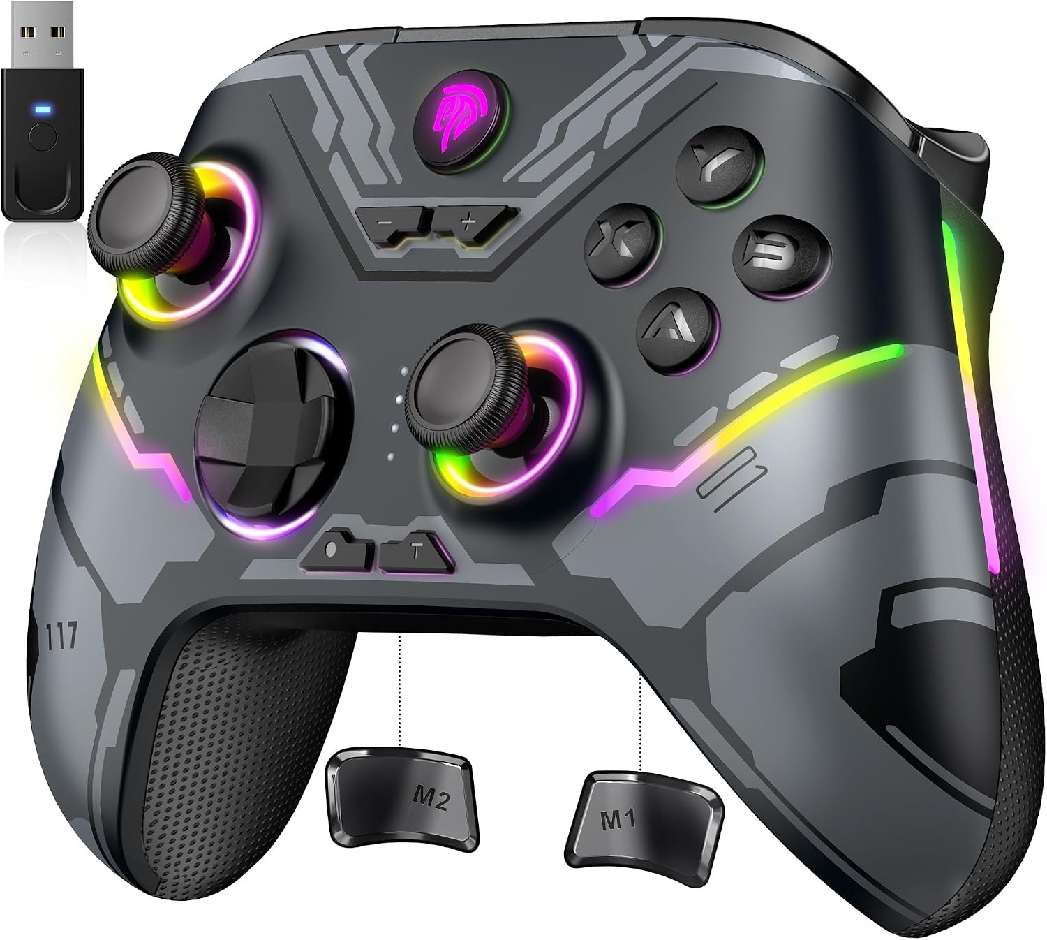 Draadloze Gamecontroller X15 Zwart - 50% Korting