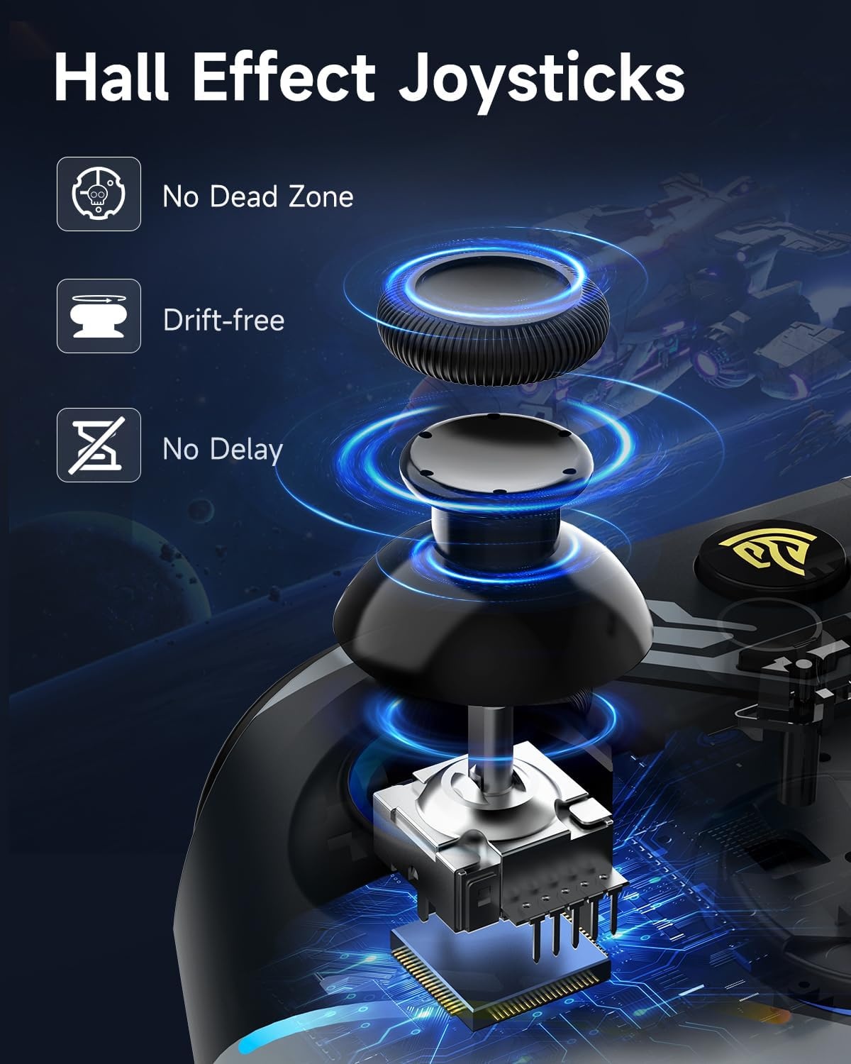 Draadloze Gamecontroller X15 Zwart - 50% Korting