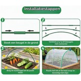 Folietunnel Bogen Set (70 Stuks) - Ideaal voor Kassen en Verhoogde Bedden - 31% Korting