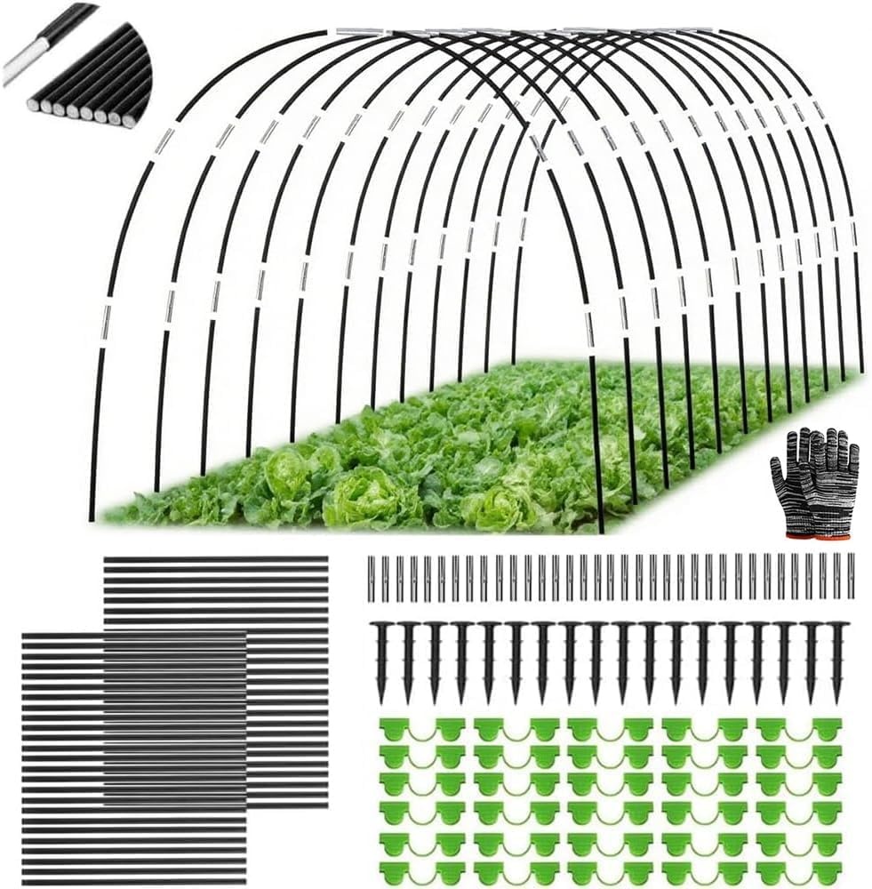 Folietunnel Bogen Set (70 Stuks) - Ideaal voor Kassen en Verhoogde Bedden - 31% Korting