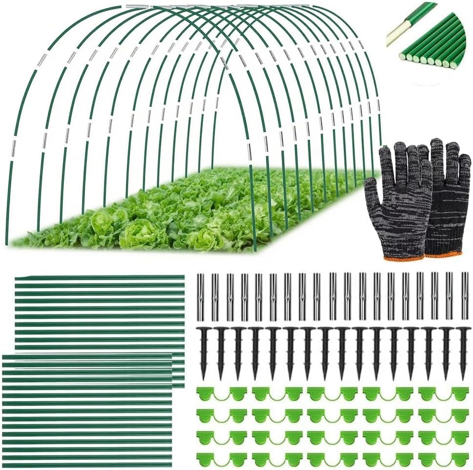 Folietunnel Bogen Set (70 Stuks) - Ideaal voor Kassen en Verhoogde Bedden - 31% Korting