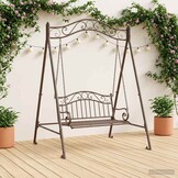 Schommelframe Staal Antiek Bruin - 34% Korting!