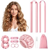 Krulspelden Set Zonder Hitte - Roze - 2 Maten - 30% Korting