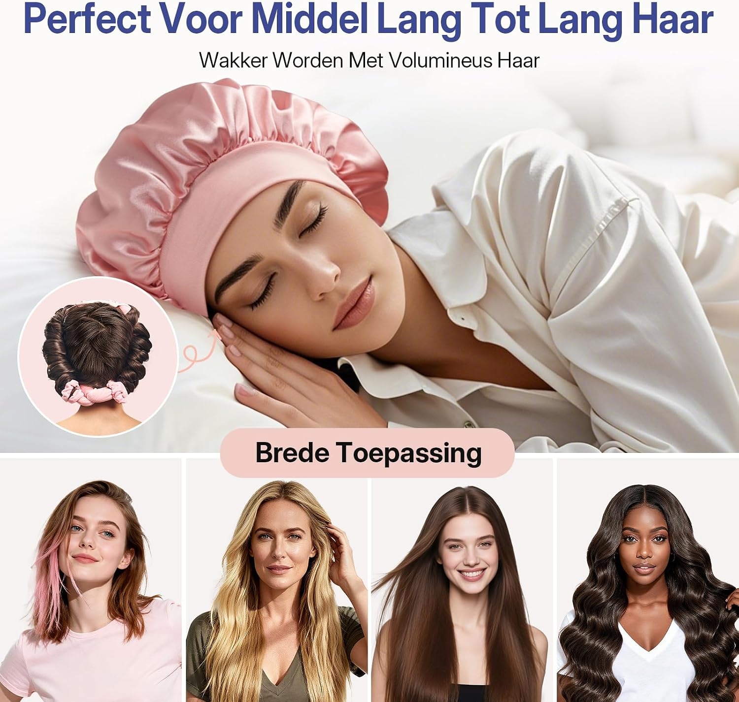 Krulspelden Set Zonder Hitte - Roze - 2 Maten - 30% Korting
