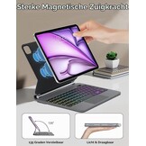 Toetsenbordhoes iPad Air 13" (2025 M3/M2) & Pro 12,9" (2018-2022) - 29% Korting