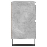 Badkamerkast 80cm Betongrijs Bewerkt Hout - 36% Korting!