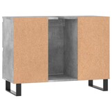 Badkamerkast 80cm Betongrijs Bewerkt Hout - 36% Korting!