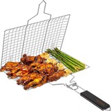 RVS Visgrillmand met Antiaanbaklaag - 30% Korting