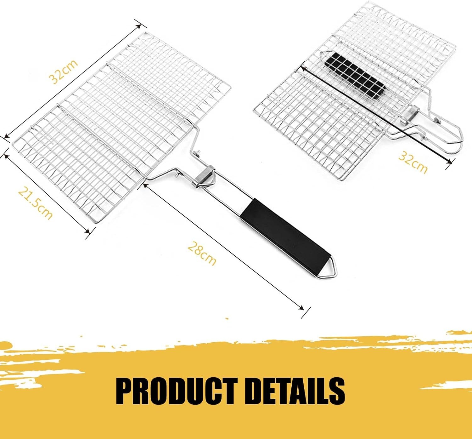 RVS Visgrillmand met Antiaanbaklaag - 30% Korting