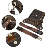 Multifunctionele Leren Beentas: Ideaal voor Motor, Fiets & Outdoor - Bruin (32% Korting)