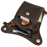 Multifunctionele Leren Beentas: Ideaal voor Motor, Fiets & Outdoor - Bruin (32% Korting)