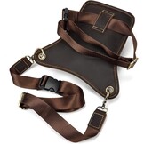 Multifunctionele Leren Beentas: Ideaal voor Motor, Fiets & Outdoor - Bruin (32% Korting)