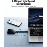 Draagbare SSD 1TB - 2000MB/s - Magnetisch - 34% Korting