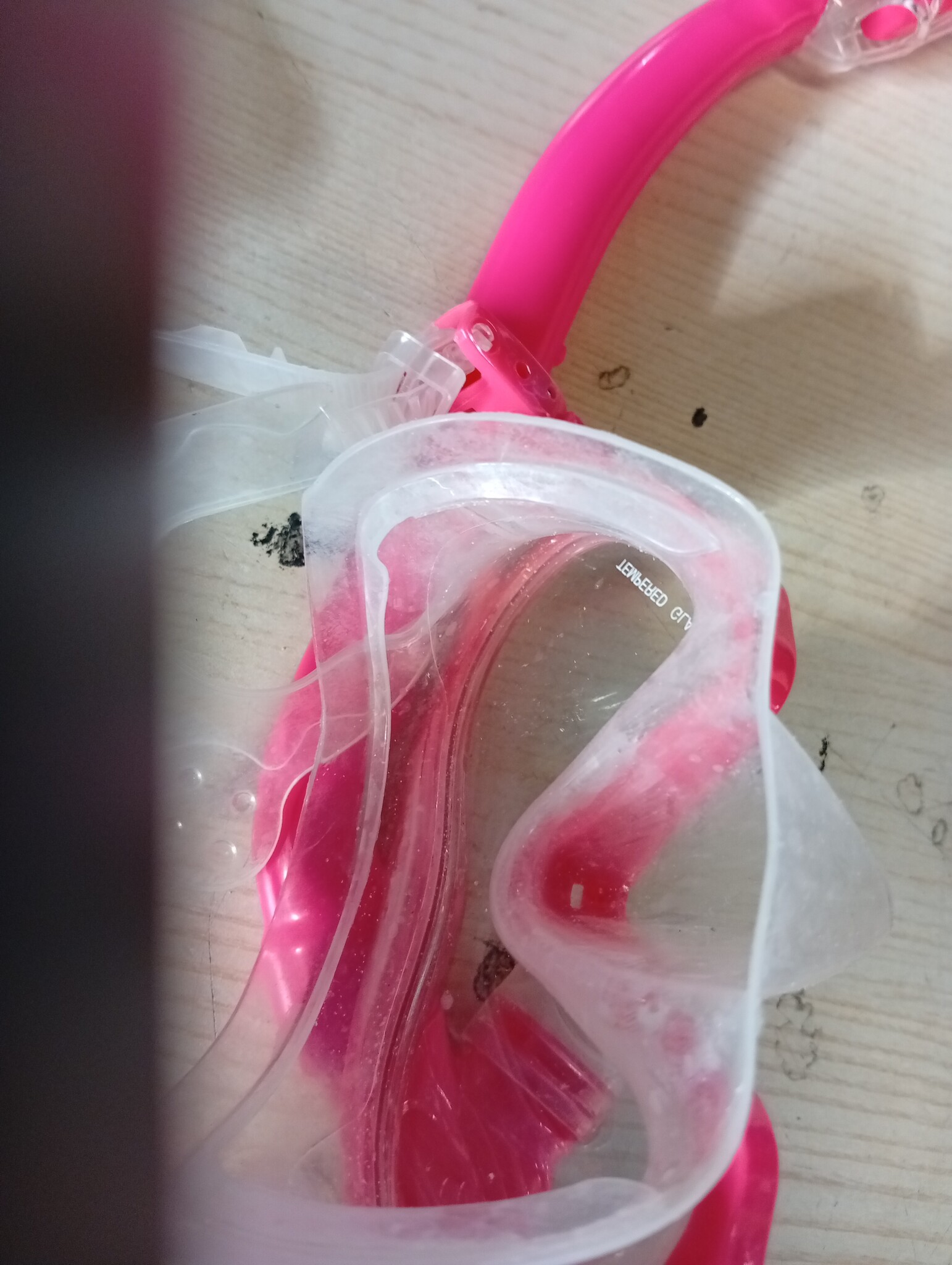 Kinder snorkelset roze maat M - 55% korting