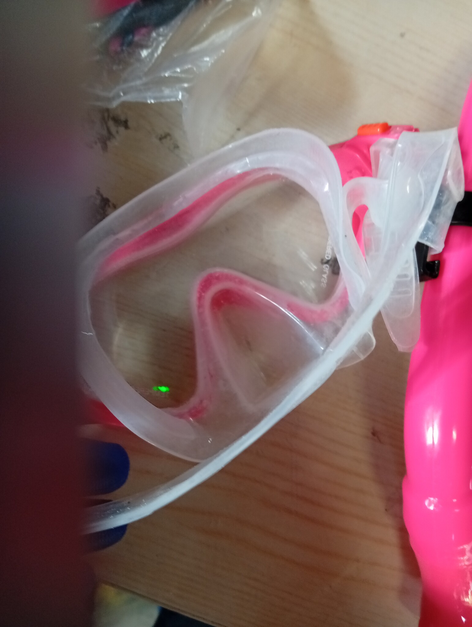Kinder snorkelset roze maat M - 55% korting