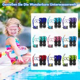 Kinder snorkelset roze maat M - 55% korting
