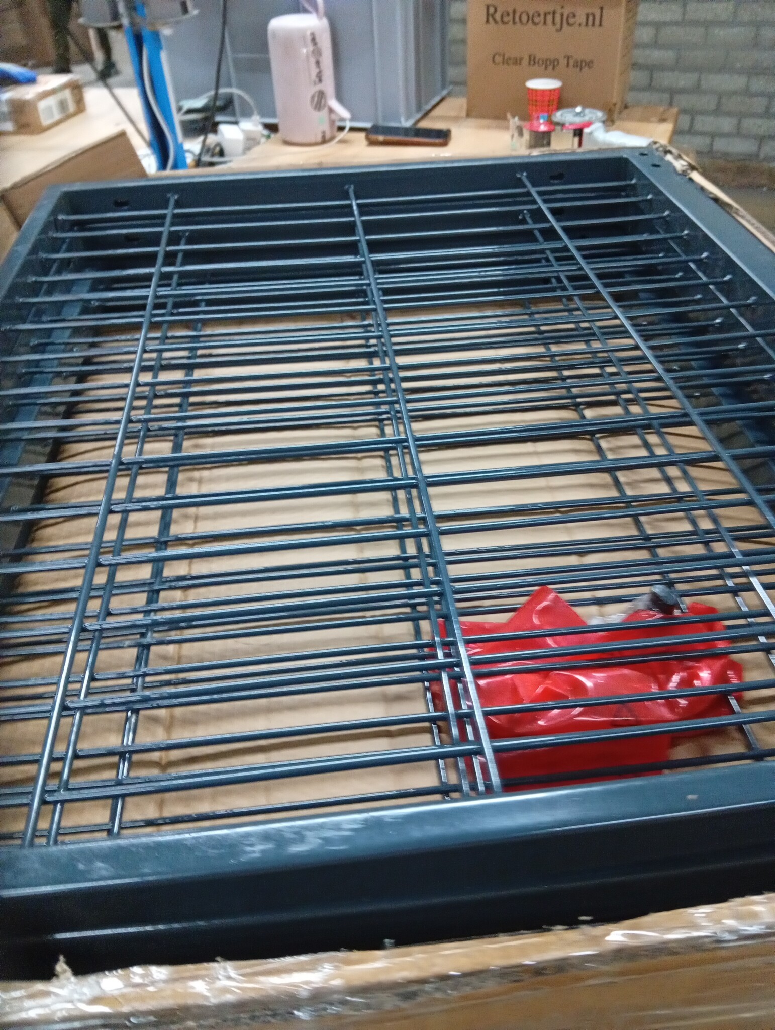 Robuuste Tuinpoort met Palen 350x140 cm Staal Antraciet - 55% Korting