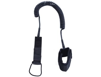 SUP Veiligheidskoord Zwart 250 cm Spiraalband - 33% Korting