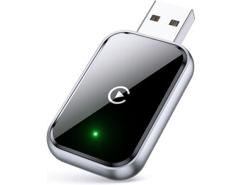 AIZEO Draadloze CarPlay Adapter - Zwarte USB Dongle voor Apple CarPlay