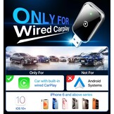 AIZEO Draadloze CarPlay Adapter - Zwarte USB Dongle voor Apple CarPlay