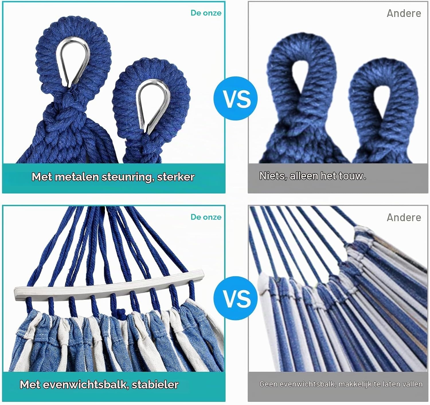 Hangmat, outdoor campinghangmat met gebogen houten stang, bevestigingsriemen en draagtas voor binnen, balkon, terras, tuin, rugzakreizen