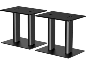Suptek Universele Speaker Standaards - 31 cm Hoog - Voor Boekenplank Speakers - 2 Stuks - Zwart