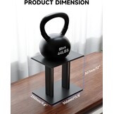 Suptek Universele Speaker Standaards - 31 cm Hoog - Voor Boekenplank Speakers - 2 Stuks - Zwart