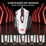 Redragon M908 Impact MMO Gaming muis bedraad RGB 24000 DPI